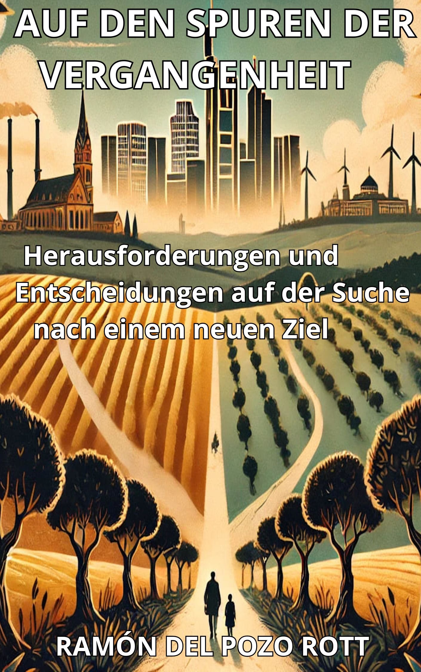 Cover von 'Auf den Spuren der Vergangenheit', eine bewegende Erzählung über den persönlichen Kampf, Resilienz und das Überwinden von Widrigkeiten.